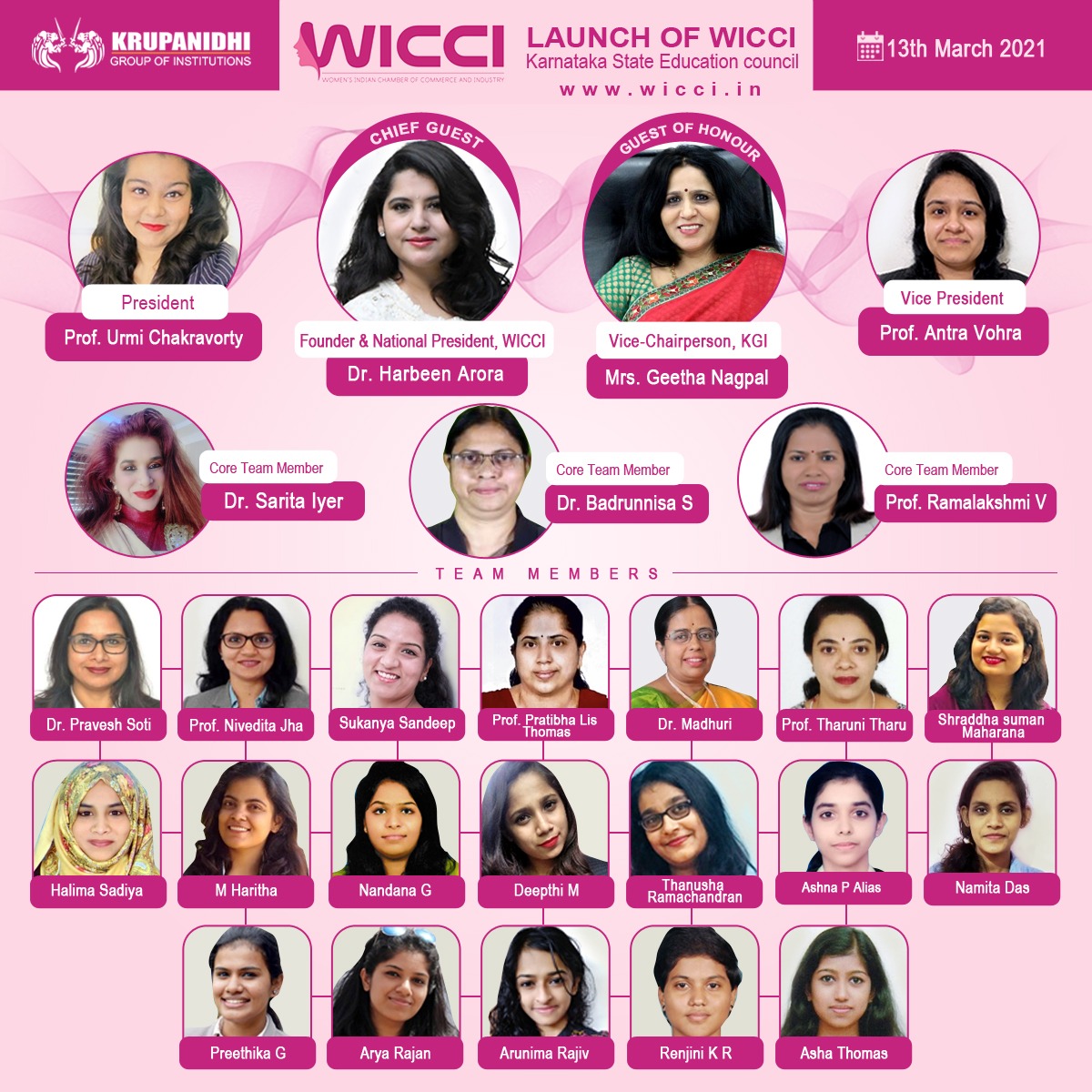 launch of WICCI